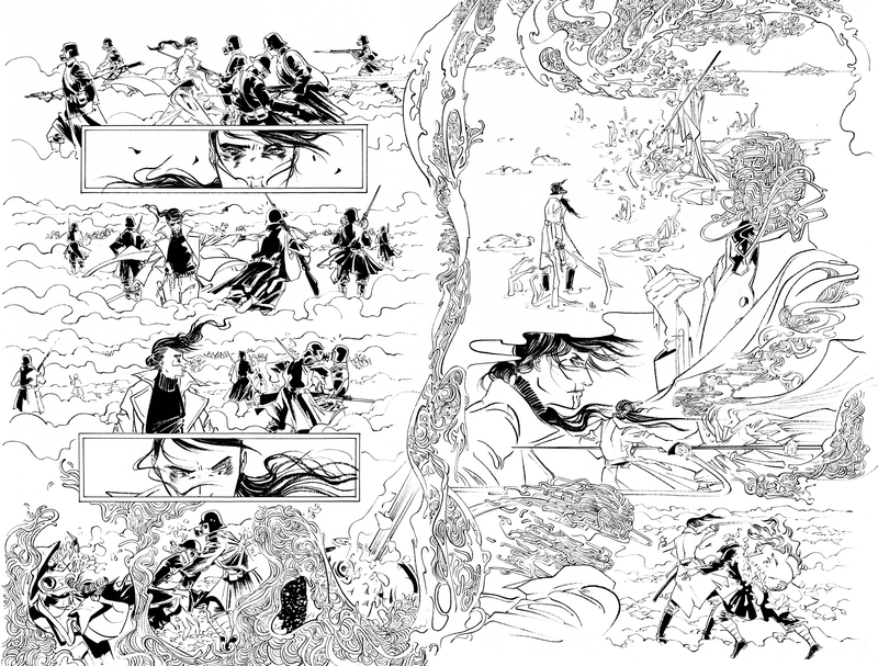 Pretty Deadly #8 inks by Emma Ríos